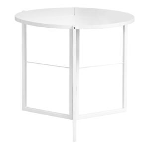 Τραπέζι πτυσσόμενο Talen House Genius σε λευκή απόχρωση Φ80x74εκ