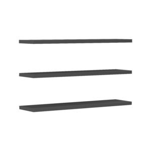 Ραφιέρα τοίχου Divar House Genius ανθρακί 60x14.5x1.8εκ