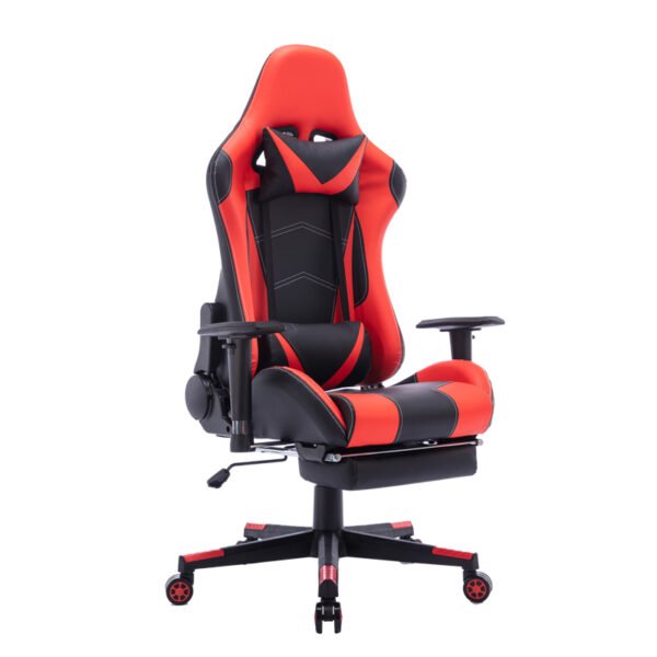 Καρέκλα γραφείου gaming Zeldo House Genius pu μαύρο-κόκκινο 66x56x135εκ