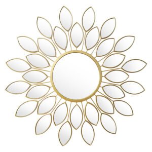 Καθρέπτης Flower House Genius χρυσό 83x2.5x83εκ