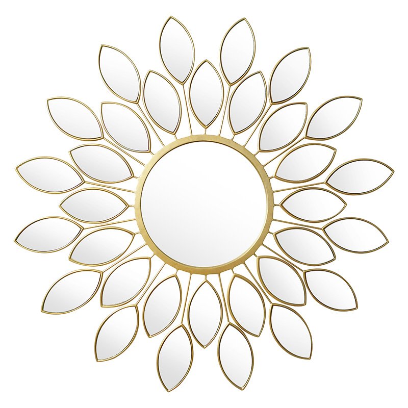 Καθρέπτης Flower House Genius χρυσό 83x2.5x83εκ