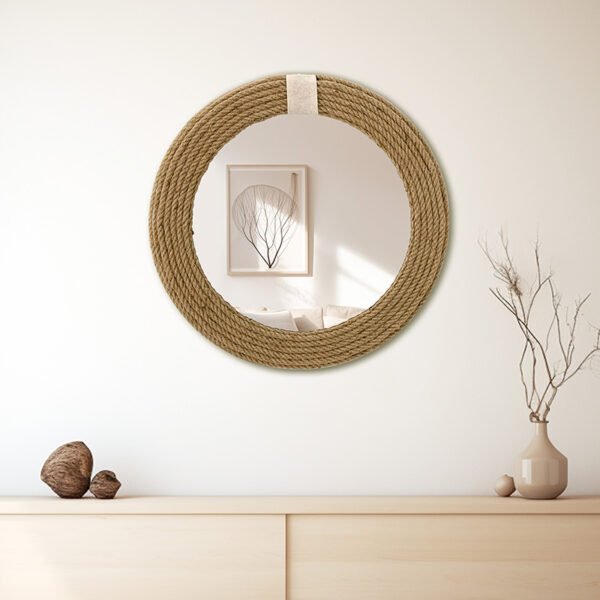 Καθρέπτης Rope House Genius φυσικό 60x2x60εκ - Image 2