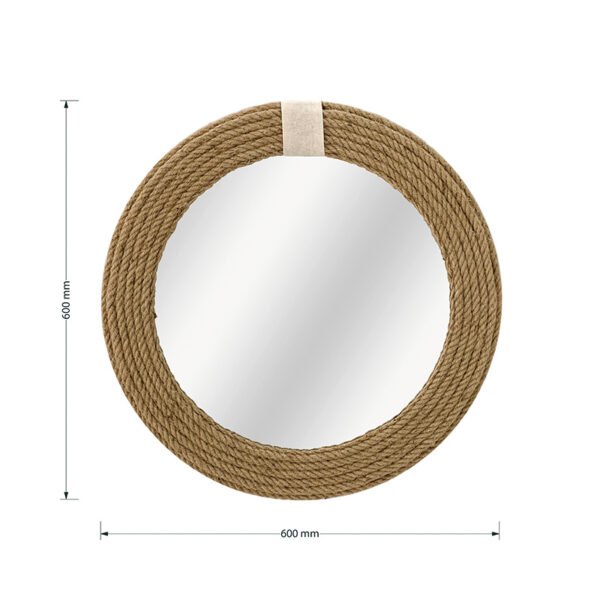 Καθρέπτης Rope House Genius φυσικό 60x2x60εκ - Image 3