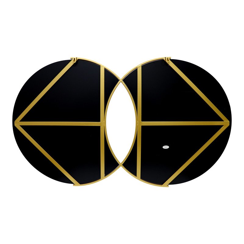 Καθρέπτης διπλός Miryata House Genius μέταλλο σε χρυσή απόχρωση 105x3x60εκ - Image 4