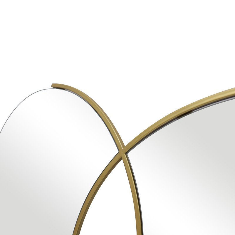 Καθρέπτης διπλός Miryata House Genius μέταλλο σε χρυσή απόχρωση 105x3x60εκ - Image 5
