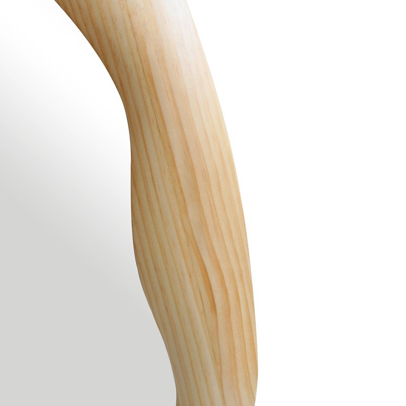 Καθρέπτης οβάλ Enola House Genius mdf σε φυσική απόχρωση 54x2.5x80εκ - Image 5