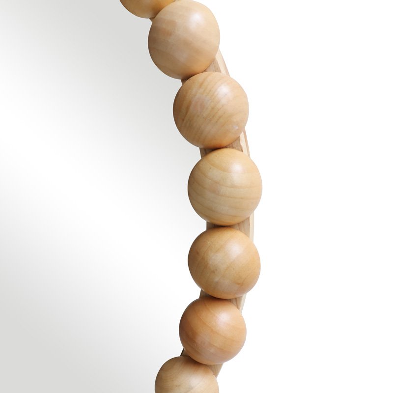 Καθρέπτης Specio House Genius ξύλο σε φυσική απόχρωση Φ60x4.5εκ - Image 5