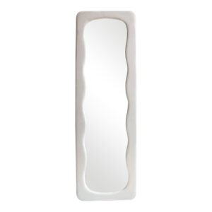 Καθρέπτης δαπέδου Lezour House Genius βελούδο σε λευκή απόχρωση 50x5x170εκ