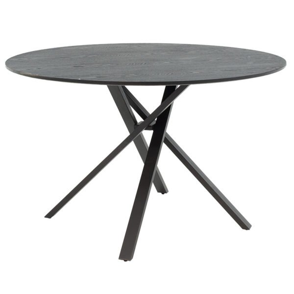 Tραπέζι Cerco House Genius MDF μαύρο Φ120x75εκ - Image 2