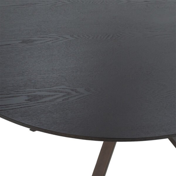 Tραπέζι Cerco House Genius MDF μαύρο Φ120x75εκ - Image 4