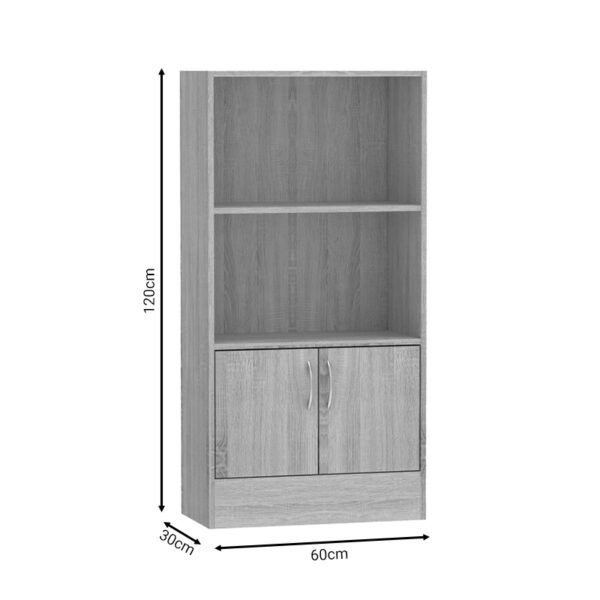 Βιβλιοθήκη Negan House Genius sonoma μελαμίνης 60x30x120εκ - Image 5