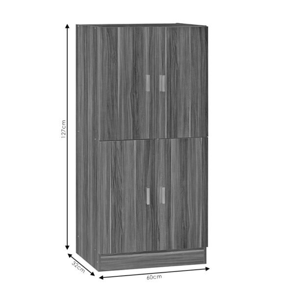 Παπουτσοθήκη-ντουλάπι Felicity House Genius χρώμα φυσικό mo 60x32x127εκ - Image 4