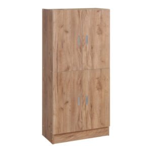 Παπουτσοθήκη-ντουλάπι Felicity House Genius χρώμα φυσικό mo 60x32x127εκ