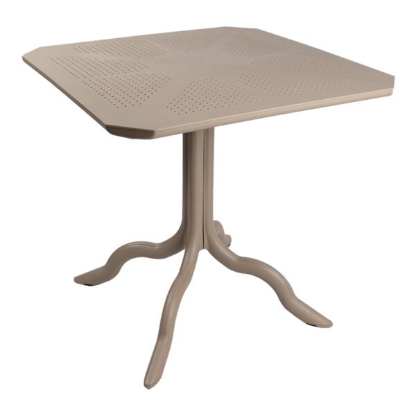 Τραπέζι Icon  House Genius PP σε απόχρωση cappucino 80x80x74.5εκ
