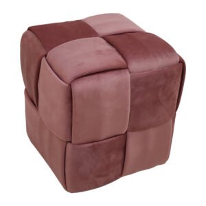 Σκαμπό Jisko House Genius σάπιο μήλο βελούδο 38x38x40εκ