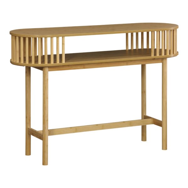 Κονσόλα Nodial House Genius MDF/Bamboo σε φυσική απόχρωση 120x39x85εκ