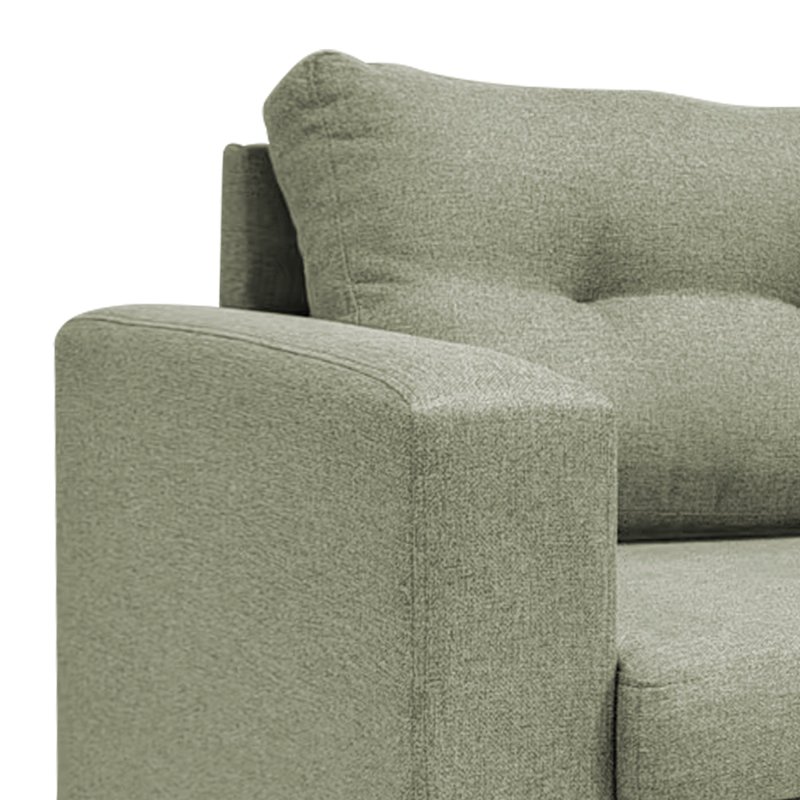 Γωνιακός καναπές αναστρέψιμος Maneli House Genius ύφασμα γκρι-μπεζ 196x138/77x82εκ - Image 6