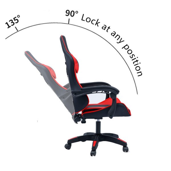 Καρέκλα γραφείου gaming William House Genius PU μαύρο-κόκκινο - Image 2