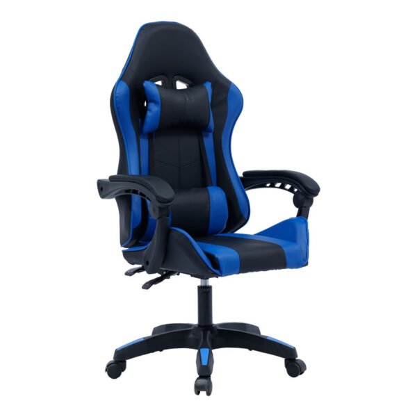 Καρέκλα γραφείου gaming William House Genius PU μαύρο-μπλε