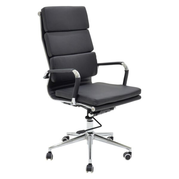 Καρέκλα γραφείου διευθυντή Tokyo House Genius μαύρο pu 55.5x52x108εκ
