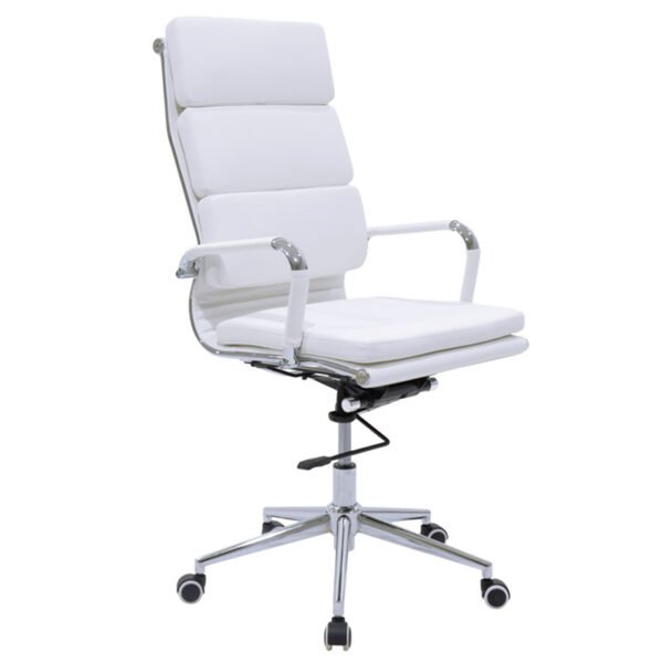 Καρέκλα γραφείου διευθυντή Tokyo House Genius λευκό pu 55.5x52x108εκ