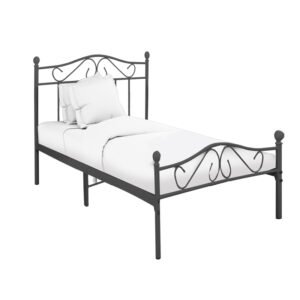 Κρεβάτι Yorick House Genius μαύρο μεταλλικό 90x190εκ