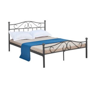 Κρεβάτι Yorick House Genius μαύρο μεταλλικό 140x190εκ