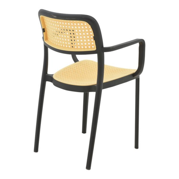 Πολυθρόνα Westley House Genius pp φυσικό-μαύρο 58x47x81εκ - Image 2