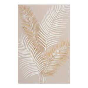 Πίνακας σε καμβά Leavy I Inart 60x3x90εκ