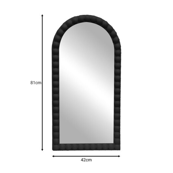 Καθρέπτης Pavloval Inart μαύρο pp 42x3.5x81εκ - Image 2
