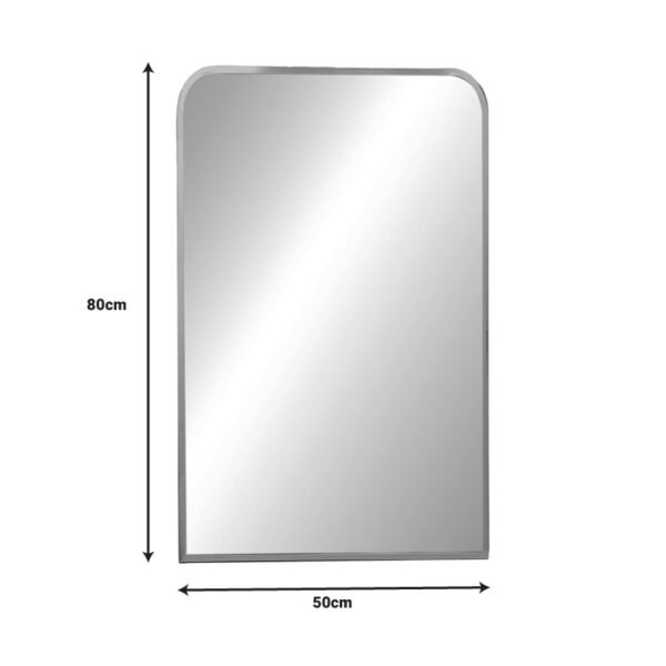 Καθρέπτης Classy Inart ασημί αλουμίνιο 50x2.5x80εκ - Image 2