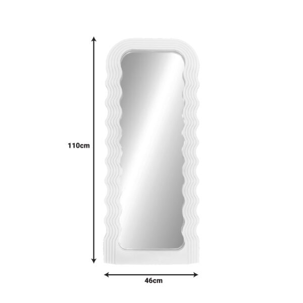 Καθρέπτης Maraya Inart λευκό PP 46x3.2x110εκ - Image 3