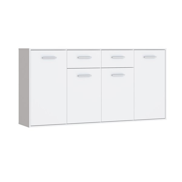 Μπουφές Drepen House Genius μελαμίνη σε λευκό χρώμα 162.3x34.2x81.7εκ