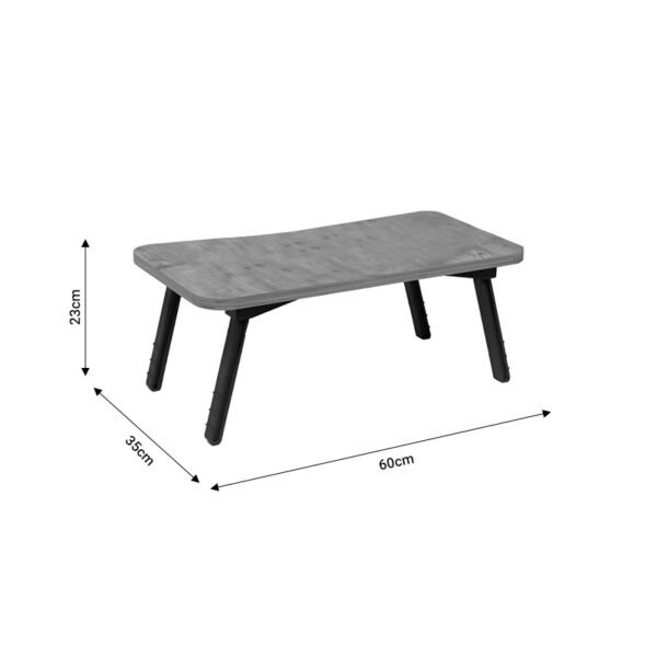Τραπεζάκι για Laptop Rahe House Genius oak μελαμίνης- μαύρο μέταλλο 60x35x23εκ - Image 3