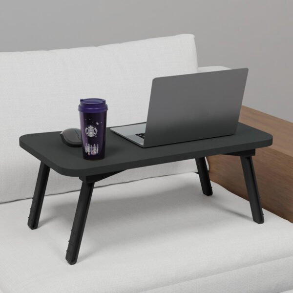 Τραπεζάκι για Laptop Rahe House Genius ανθρακί μελαμίνης-μαύρο μέταλλο 60x35x23εκ - Image 2