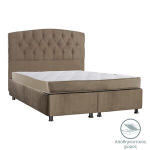 Κρεβάτι Lanse House Genius διπλό με αποθηκευτικό χώρο καφέ 160x200εκ
