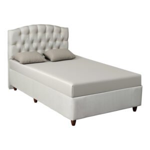 Κρεβάτι Lanse I House Genius σε κρεμ απόχρωση 120x200εκ