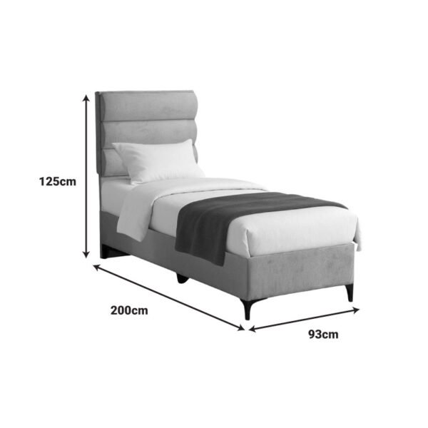 Κρεβάτι Limit House Genius ύφασμα σε γκρι απόχρωση 90x200εκ - Image 4