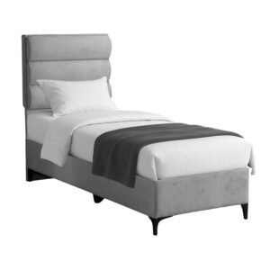 Κρεβάτι Limit House Genius ύφασμα σε γκρι απόχρωση 90x200εκ