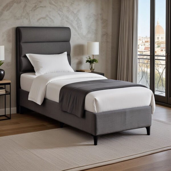 Κρεβάτι Limit House Genius ύφασμα σε ανθρακί απόχρωση 90x200εκ - Image 2