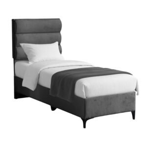Κρεβάτι Limit House Genius ύφασμα σε ανθρακί απόχρωση 90x200εκ
