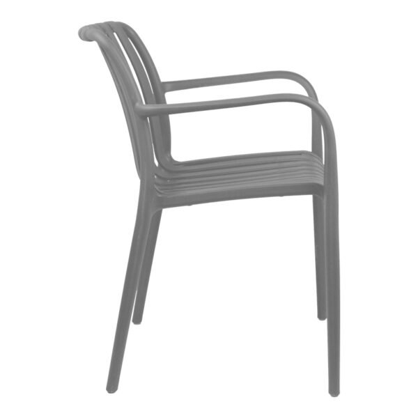 Πολυθρόνα Zoi House Genius pp σε ανθρακί απόχρωση 58.5x54x80εκ - Image 3