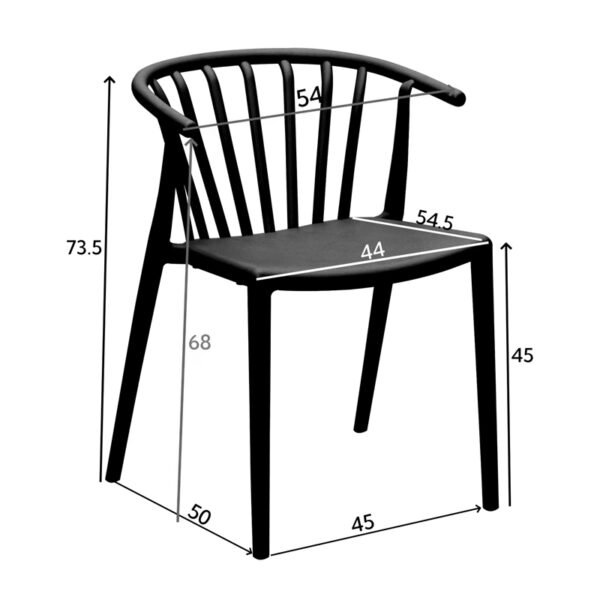 Πολυθρόνα Zelma House Genius pp σε ανθρακί απόχρωση 55x53x73εκ - Image 5