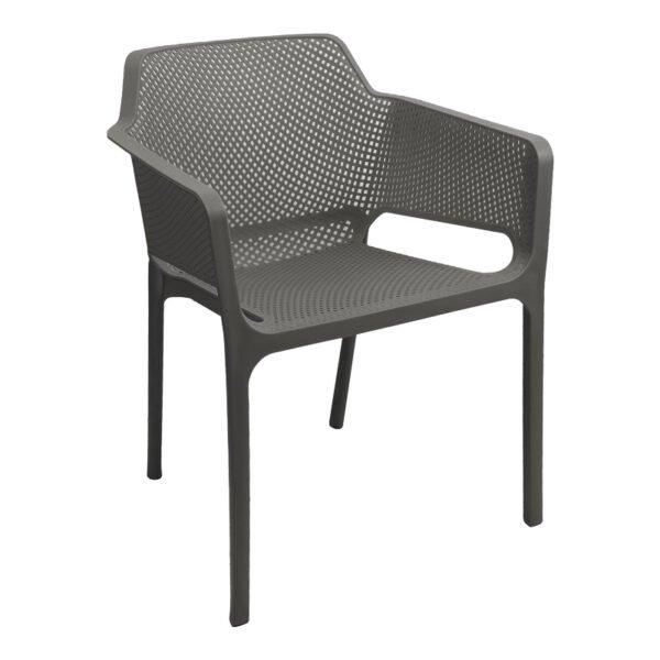 Πολυθρόνα Oviez House Genius pp σε ανθρακί απόχρωση 59x58x79εκ
