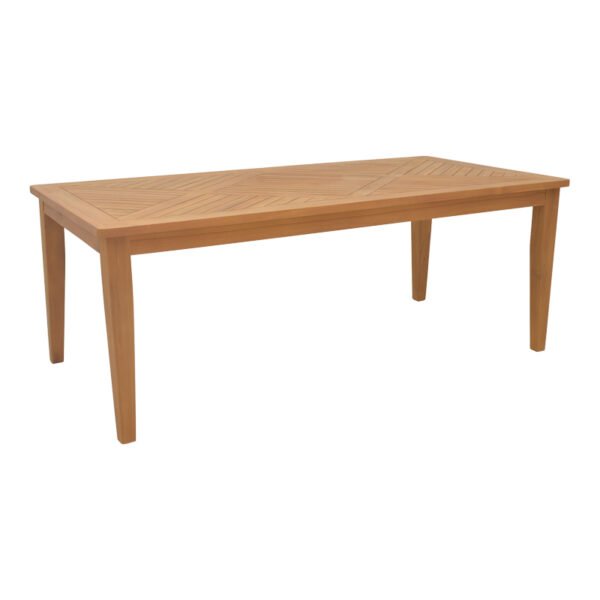Τραπεζαρία σετ 7τεμ. Banou-Mady House Genius teak ξύλο σε φυσική απόχρωση 200x100x75εκ - Image 6