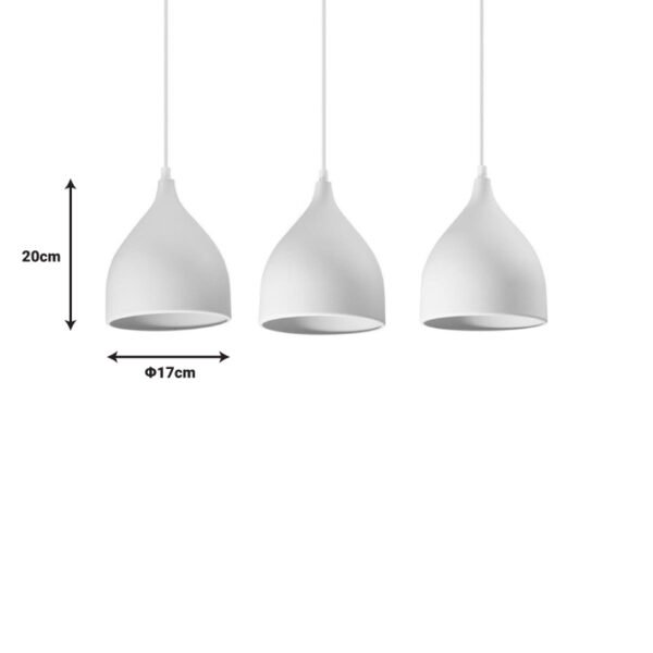 Φωτιστικό οροφής Perce I House Genius λευκό μέταλλο 50x20εκ - Image 2