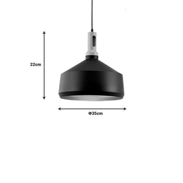 Φωτιστικό οροφής Denvel I House Genius μαύρο-χρυσό μέταλλο Φ35x22εκ - Image 2