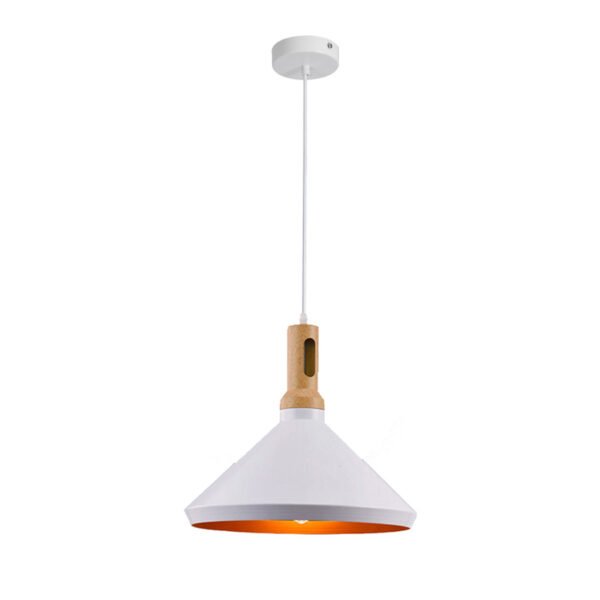 Φωτιστικό οροφής Denvel House Genius λευκό-χρυσό μέταλλο Φ35x24εκ