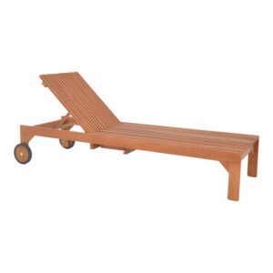 Ξαπλώστρα Sunnie House Genius meranti ξύλο σε φυσική απόχρωση 200x65x35εκ