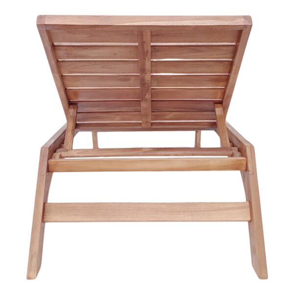 Ξαπλώστρα Melop House Genius teak ξύλο σε φυσική απόχρωση 200x70x35εκ - Image 6